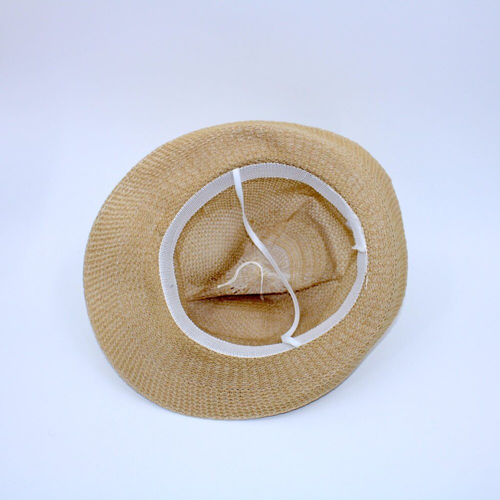 RONALDINO Small Curly Brim Straw Sun Hat - Picture 3 of 5